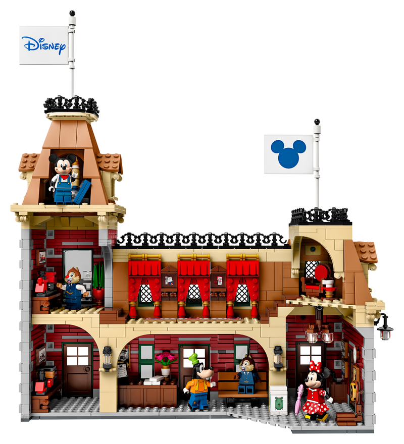 Illustration for article titled Lego's Motorized Disney Train Set Looks Like It Just Pulled Out Of The Park